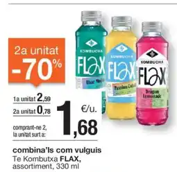BonpreuEsclat FLAX Te Kombutxa assortiment oferta