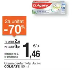 BonpreuEsclat COLGATE Crema dental Total Junior oferta