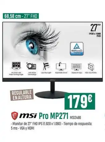 PCBox Msi Pro MP271 MSI2490 oferta
