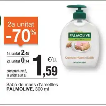 BonpreuEsclat PALMOLIVE Sabó de mans d'ametlles oferta
