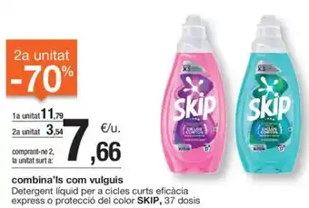 BonpreuEsclat SKIP Detergent líquid per a cicles curts eficàcia express o protecció del color oferta
