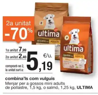 BonpreuEsclat ULTIMA Menjar per a gossos mini adults de pollastre oferta