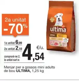 BonpreuEsclat ULTIMA Menjar per a gossos mini adults de bou oferta