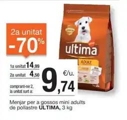 BonpreuEsclat ULTIMA Menjar per a gossos mini adults de pollastre oferta