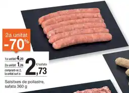 BonpreuEsclat Salsitxes de pollastre, safata oferta