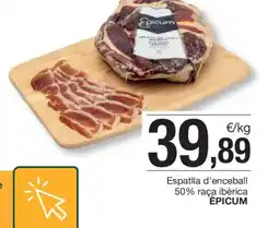 BonpreuEsclat EPICUM Espatlla d'enceball 50% raça ibèrica oferta