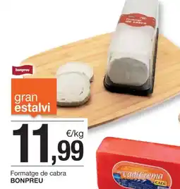 BonpreuEsclat BONPREU Fermatge de cabra oferta