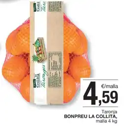 BonpreuEsclat BONPREU LA COLLITÁ Taronja oferta
