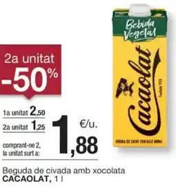 BonpreuEsclat CACAOLAT Beguda de civada amb xocolata oferta