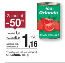 BonpreuEsclat ORLANDO Tomàquet triturat natural oferta