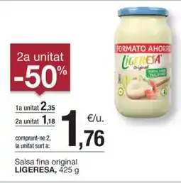 BonpreuEsclat LIGERESA Salsa fina original oferta