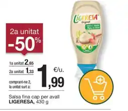 BonpreuEsclat LIGERESA Salsa fina cap per avall oferta