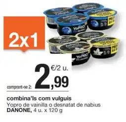 BonpreuEsclat DANONE Yopro de vainilla o desnatat de nabius oferta