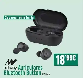 PCBox Netway Auriculares Bluetooth Button NW3515 oferta