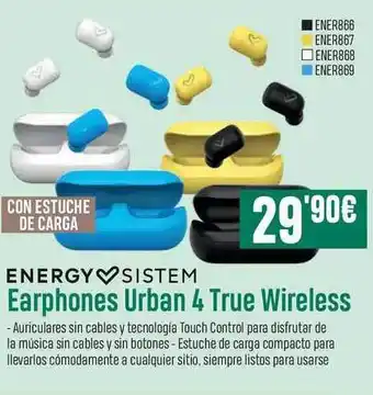 Nergy Sistem Earphones Urban 4 True Wireless