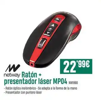 PCBox Netway Ratón Presentador Láser MP04 NW1890 oferta