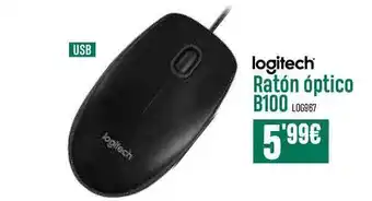 PCBox Logitech Ratón óptico B100 LOG967 oferta