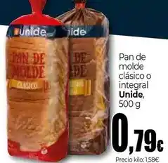 Unide Market Unide - pan de molde clasico o integral oferta