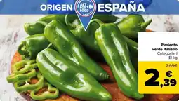 Carrefour Pimiento verde italiano oferta
