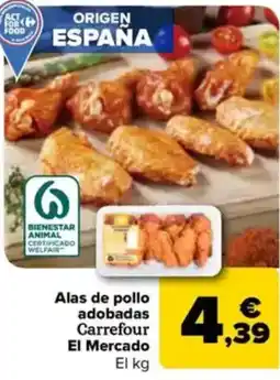 Carrefour Alas de pollo adobadas Carrefour El Mercado oferta