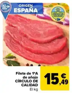 Carrefour CÍRCULO DE CALIDAD Filete de 1ºA de añojo oferta