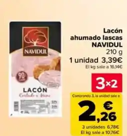 Carrefour NAVIDUL Lacón ahumado lascas oferta