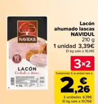 Carrefour NAVIDUL Lacón ahumado lascas oferta