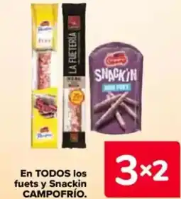 Carrefour CAMPOFRÍO En todos los fuets y snackin oferta