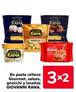 Carrefour GIOVANNI RANA En pasta rellena Gourmet, salsas, gnocchi y lasañas oferta