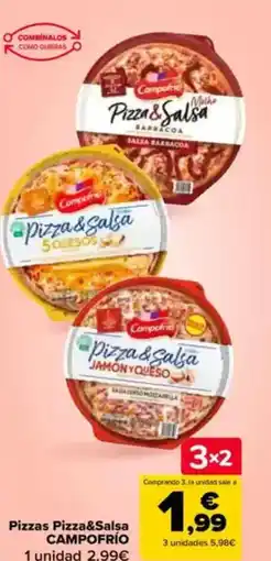 Carrefour CAMPOFRÍO Pizzas Pizza&Salsa oferta