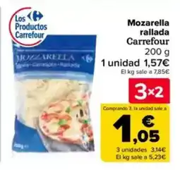 Carrefour Mozarella rallada Carrefour oferta
