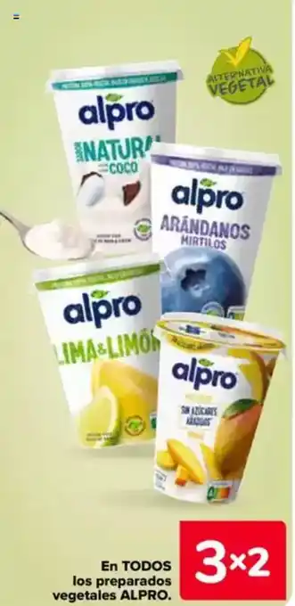 Carrefour ALPRO En todos los preparados vegetales oferta