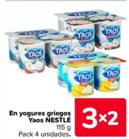 Carrefour NESTLÉ En yogures griegos Yaos oferta