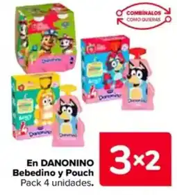Carrefour DANONINO En Bebedino y Pouch oferta