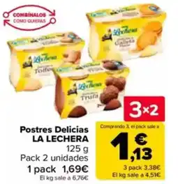 Carrefour LA LECHERA Postres Delicias oferta