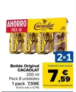 Carrefour CACAOLAT Batido Original oferta
