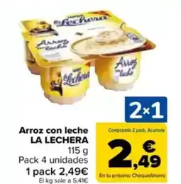 Carrefour LA LECHERA Arroz con leche oferta
