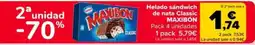 Carrefour MAXIBÓN Helado sándwich de nata Classic oferta