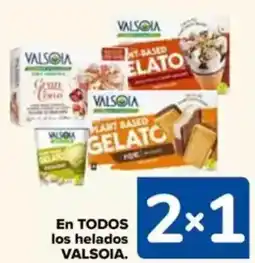 Carrefour VALSOIA En todos los helados oferta