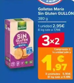 Carrefour GULLÓN Galletas María Sin Gluten oferta