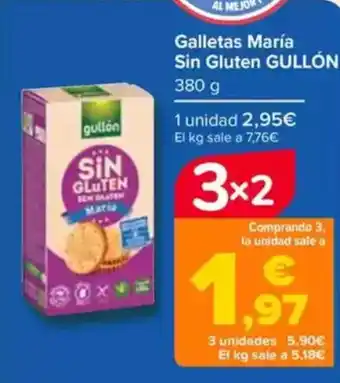 Carrefour GULLÓN Galletas María Sin Gluten oferta