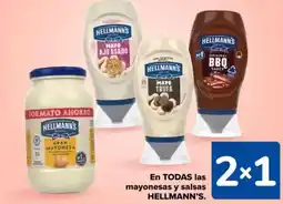 Carrefour HELLMANN'S En todas las mayonesas y salsas oferta