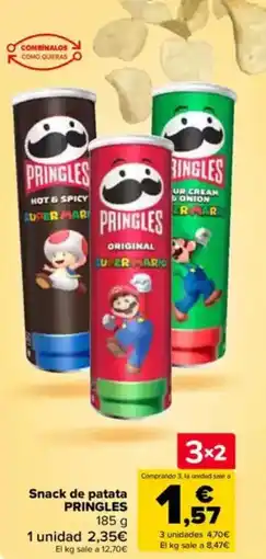 Carrefour PRINGLES Snack de patata oferta