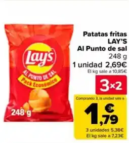 Carrefour LAY'S Patatas fritas Al Punto de sal oferta