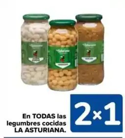 Carrefour LA ASTURIANA En todas las legumbres cocidas oferta