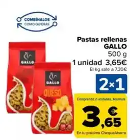 Carrefour GALLO Pastas rellenas oferta