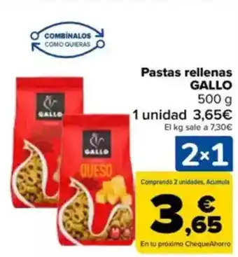 Carrefour GALLO Pastas rellenas oferta