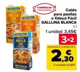 Carrefour GALLLINA BLANCA Caldo para paellas o fideuá Fácil oferta