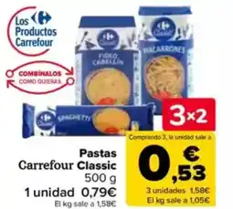 Carrefour Pastas Carrefour Classic oferta