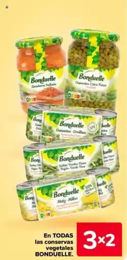 Carrefour BONDUELLE En todas las conservas vegetales oferta